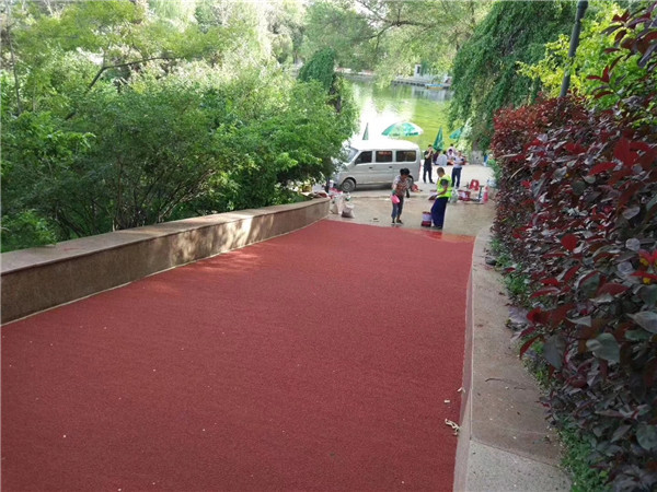 顺义彩色路面施工